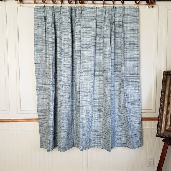 Vintage Accents Vtg Jc Penney Curtains 48w X 62l Tweed Print Pinch